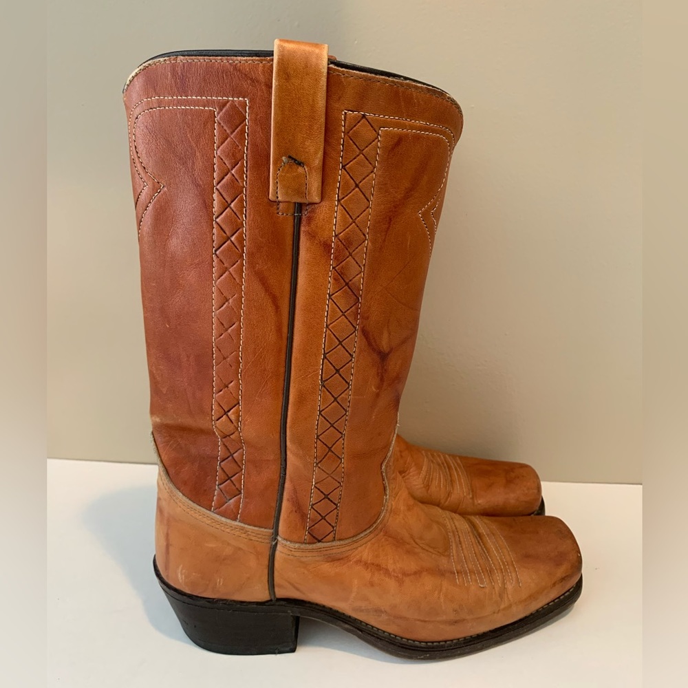 Acme Leather Cowboy‎ Boots Made In USA Size 8.5 D
